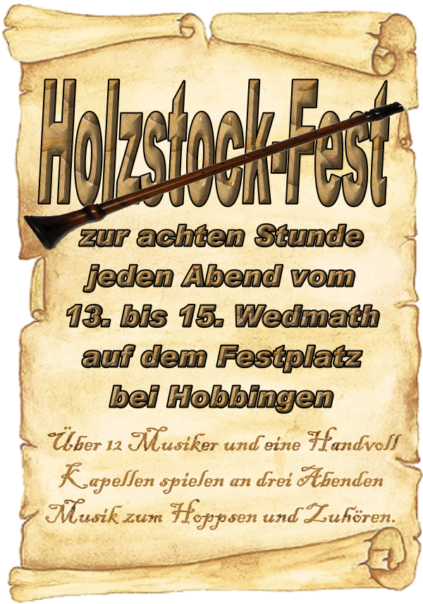 Holzstock-Fest